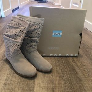 NWB never worn Tom booties.